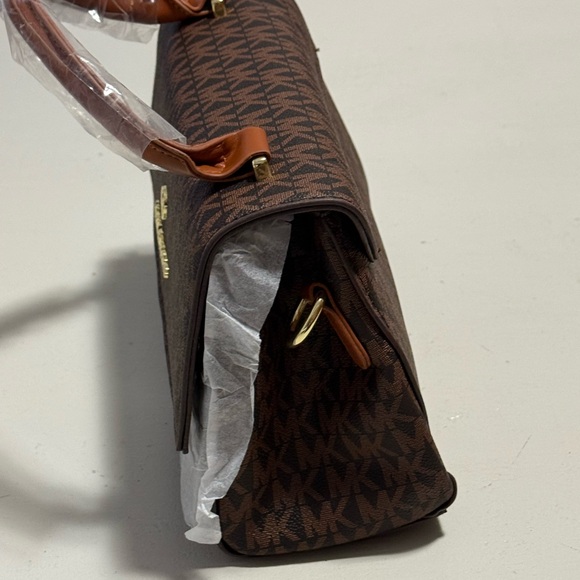 Michael Kors Brown Logo Messenger Bag - Picture 5 of 9